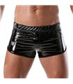Vinyl Mini Shorts - Stretch, glänzend & figurbetont für Herren | TOF