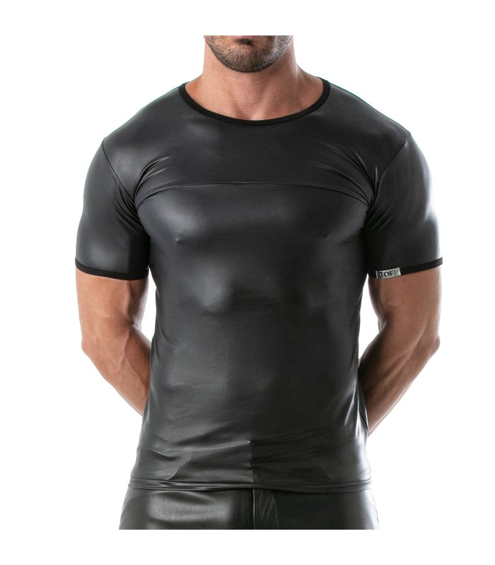 Fetish T-Shirt – Eng geschnitten mit Harness-Design, Stretchmaterial | TOF