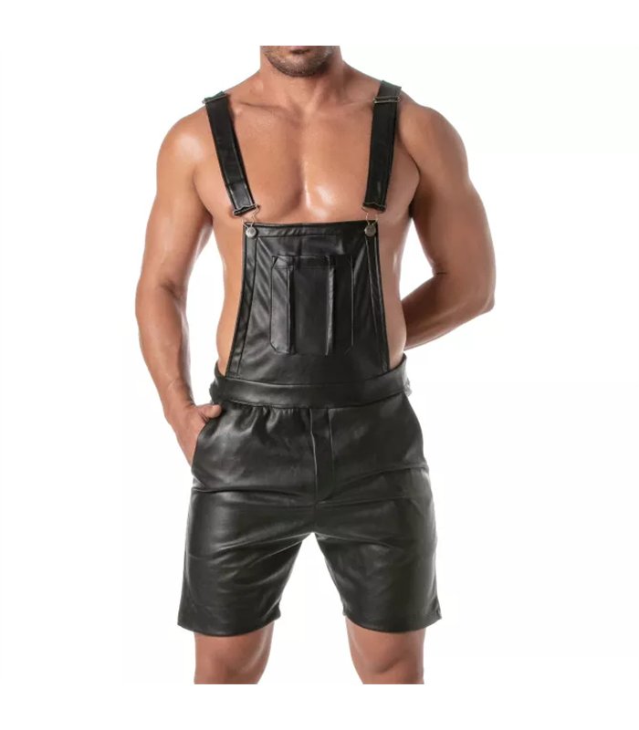 Kurzer Herren-Overall – Figurbetont, 5 Taschen & verstellbare Träger | TOF