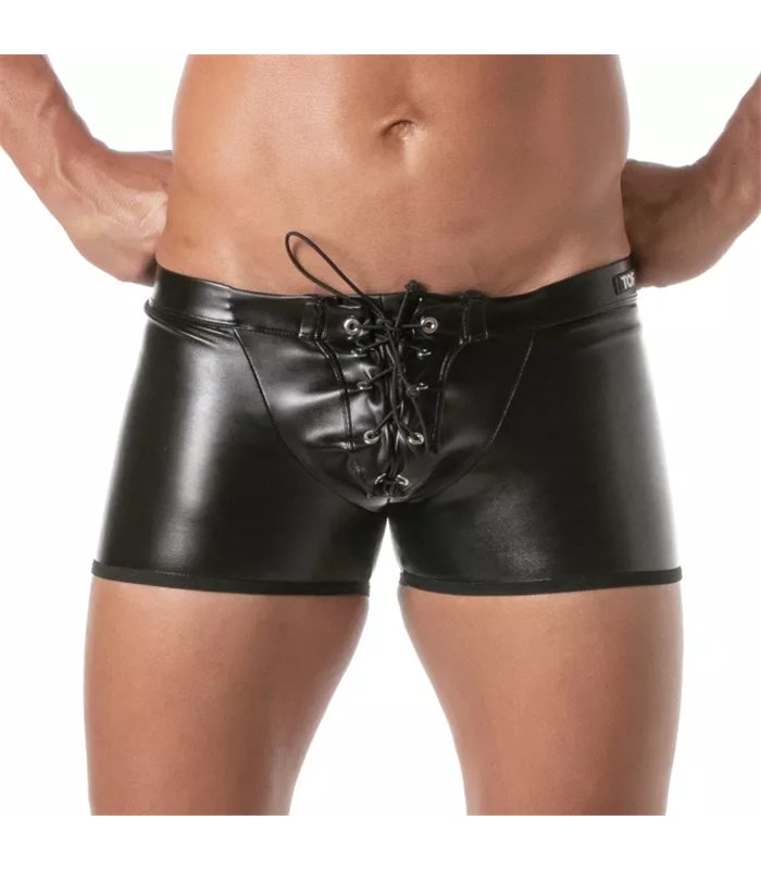 Bondage Boxer mit Schnürung & abnehmbarer Klappe – stylisch & bequem | TOF