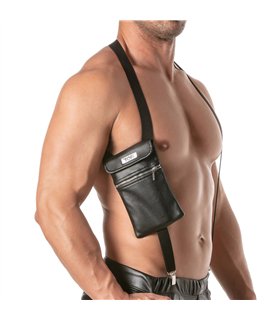 Elastischer Herren Harness mit 2 Taschen & verstellbaren Gurten | TOF
