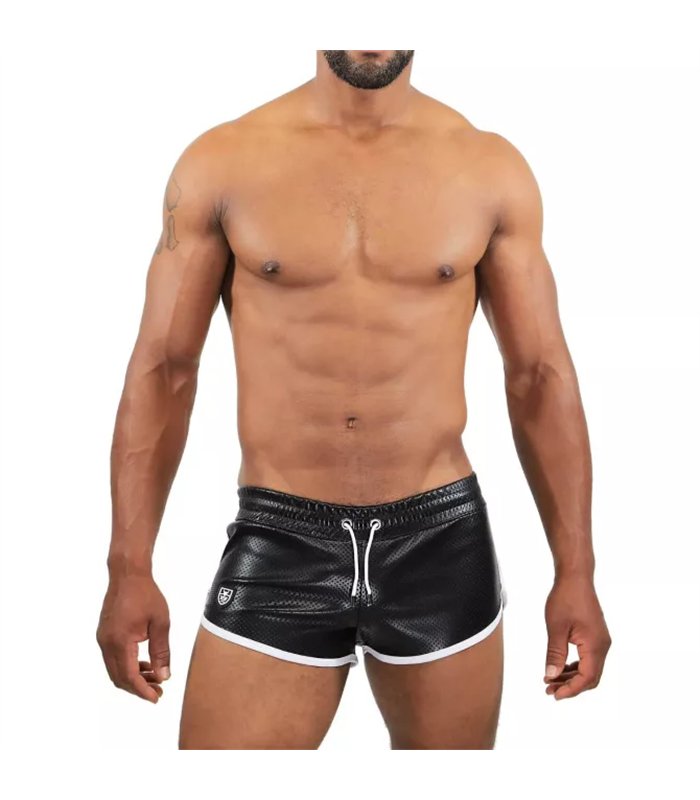 Pilot Shorts - Retro-Shorts mit perforiertem Stretch-Material | TOF