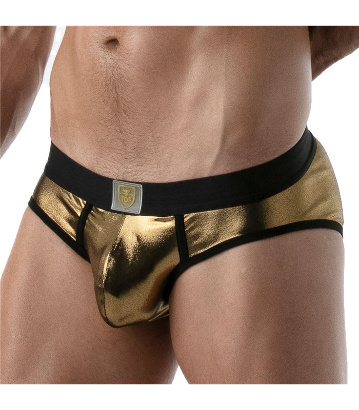 Herren Push-up Slips - Atmungsaktiv & nahtlos mit Metallic-Effekt | TOF