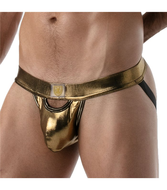 Jockstrap Herren Metallic Mikrofaser mit Lurex & Frontöffnung | TOF