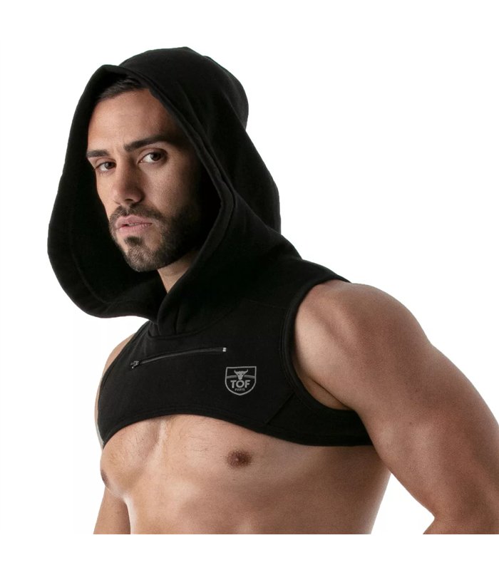 Herren Hoodie Harness - Reflektierende Kante & Komfort aus Baumwolle | TOF