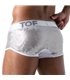 Herren Trunks Silver - Glänzend mit Baumwollfutter & Komfortbund | TOF