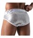 Slips mit Glitzereffekt & Jacquard-Bund - Silber & Gold | TOF