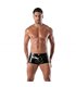 Boxershorts Herren glänzend mit elastischem Mesh-Einsatz und Logo | TOF