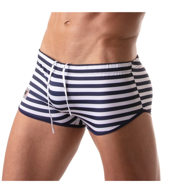 Sunga Badehose Low-Rise mit Camouflage & maritimem Print | TOF