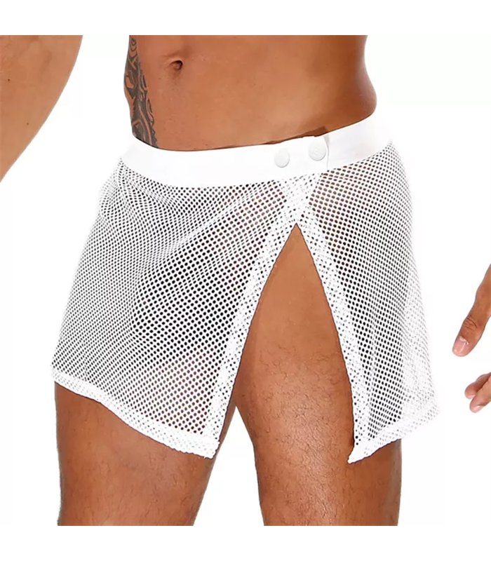 Herren Mesh Rock mit verstellbarem Bund - transparent & modern | TOF