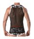 Tank Top Herren Mesh mit grauem Camouflage-Design - Sportlich & Stylisch | TOF