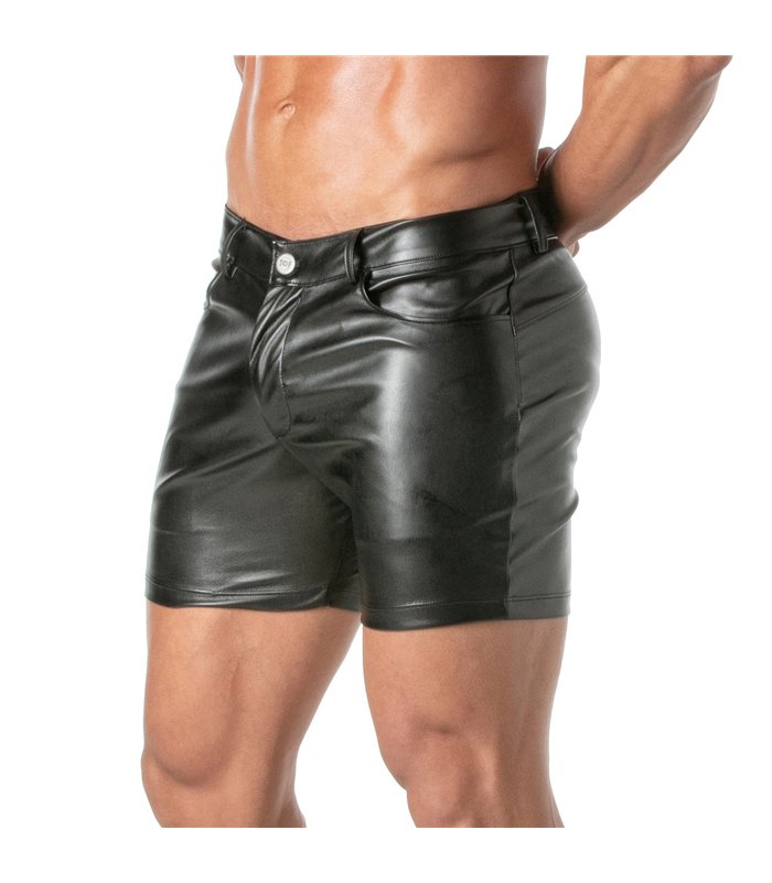 Mid-Thigh Shorts eng anliegend mit 4 Taschen & Reißverschluss | TOF