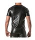 Herren T-Shirt mit Lederoptik - figurbetont & innen weich | TOF