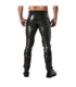 Jogginghose Herren - Leder-Look, Knopfflug & 3 Taschen | TOF