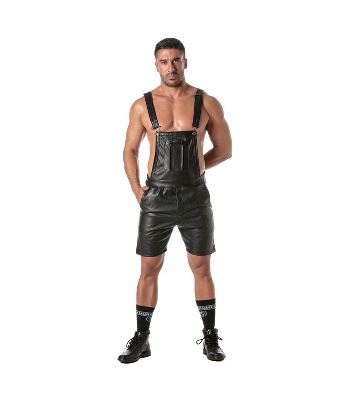 Kurzer Herren-Overall - Figurbetont, 5 Taschen & verstellbare Träger | TOF