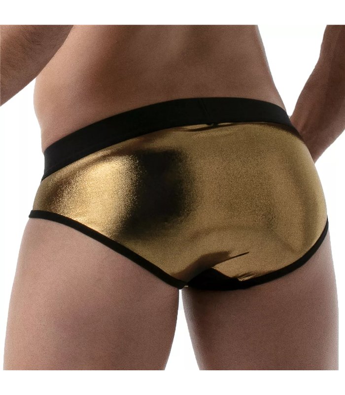 Herren Push-up Slips - Atmungsaktiv & nahtlos mit Metallic-Effekt | TOF