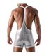 Body Singlet mit Glitzerstoff, elastischen Trägern & Taschen | TOF