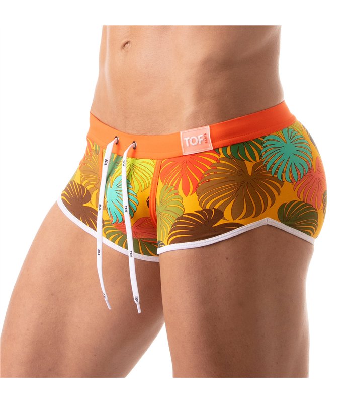 Badehose Herren mit floralem Muster - flacher, bequemer Sitz | TOF