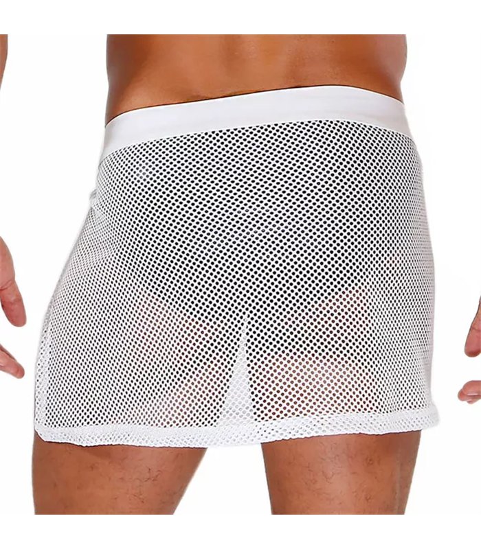 Herren Mesh Rock mit verstellbarem Bund - transparent & modern | TOF