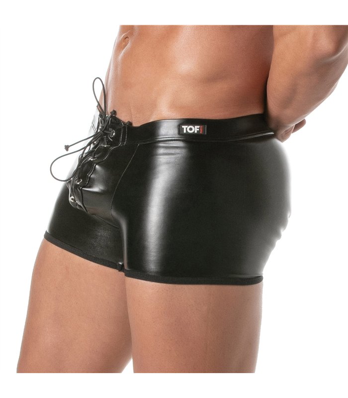 Bondage Boxer mit Schnürung & abnehmbarer Klappe - stylisch & bequem | TOF