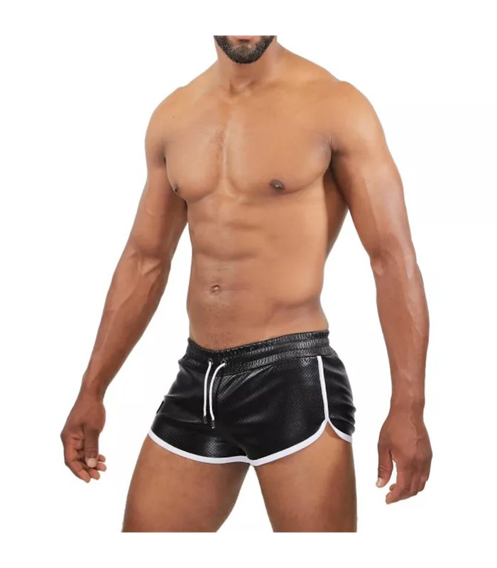 Pilot Shorts - Retro-Shorts mit perforiertem Stretch-Material | TOF