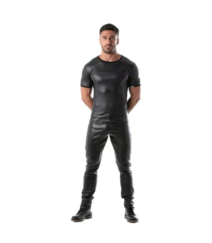 Fetish T-Shirt - Eng geschnitten mit Harness-Design, Stretchmaterial | TOF