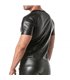 Herren T-Shirt mit Lederoptik - figurbetont & innen weich | TOF