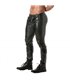 Jogginghose Herren - Leder-Look, Knopfflug & 3 Taschen | TOF