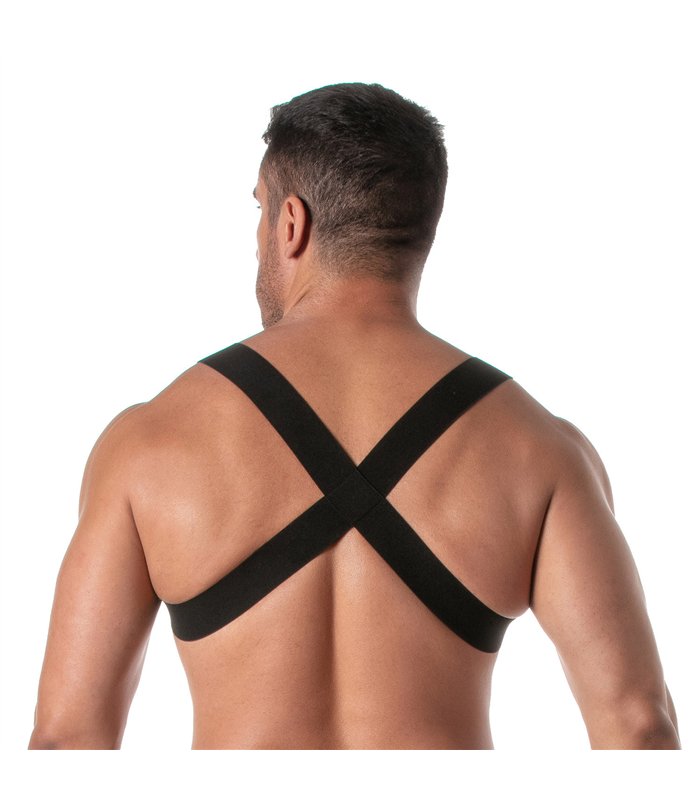 Herren Brustgeschirr mit Kreuz-Design & großer Reißverschlusstasche | TOF