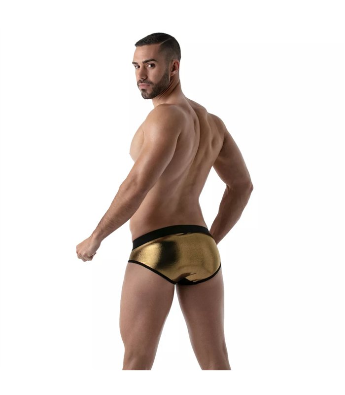 Herren Push-up Slips - Atmungsaktiv & nahtlos mit Metallic-Effekt | TOF