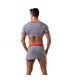 Crop Top mit Raglanärmeln und maritimen Streifen - bequem & figurbetont | TOF