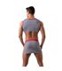 Ärmelloses Crop Top mit maritimem Camouflage-Print & V-Ausschnitt | TOF
