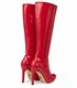 Michael Soul DONNA - Klassische Stiletto Stiefel in rot lack