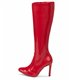 Michael Soul DONNA - Klassische Stiletto Stiefel in rot lack