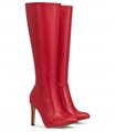 Michael Soul DONNA - Klassische Stiletto Stiefel in rot matt SALE