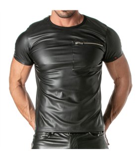 T-Shirt mit Reißverschlusstaschen – stylisch & praktisch, schwarz | TOF Paris