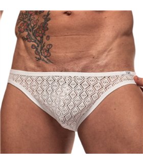 Slip Weiß Spitze Stretch Komfort Low Waist Paris Design | TOF Paris