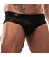 Slips Herren Schwarz – Slim Fit mit elastischer Spitzenkante | TOF Paris