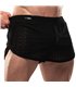 Mini Shorts Low Waist Schwarz – High-Cut & Ton-in-Ton Saum | TOF Paris