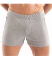 Herren Shorts mit Reißverschlusstaschen – Slim Fit, Low Rise, Grau | TOF Paris
