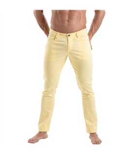 Herren Chino Pants – Komfortabler Stretch, stylischer Slim Fit Gelb | TOF Paris