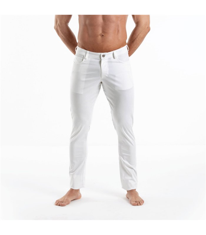 Chino Hose Herren Weiß – Stretchkomfort & schlanke Passform | TOF Paris
