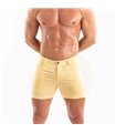 Chino Shorts Herren Slim Fit Gelb – Stretch, 5 Taschen, Komfort | TOF Paris