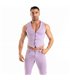 Herren Chino Weste Slim Fit Stretch – Eleganz in Lila | TOF Paris