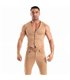 Herren Chino Weste Slim Fit – Stretchkomfort, Braun | TOF Paris