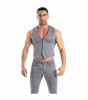 Chino Weste Herren Grau – Slim Fit mit Stretchkomfort | TOF Paris