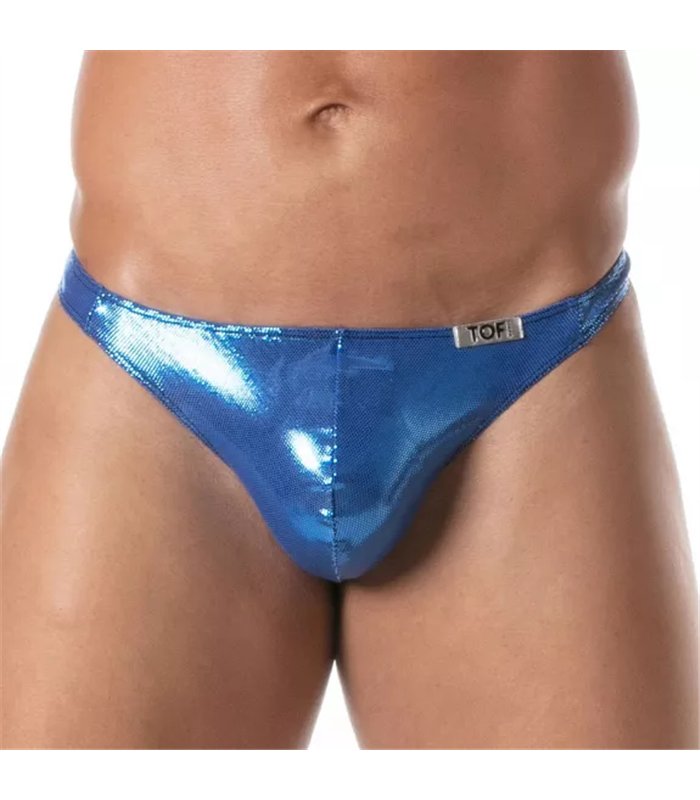 Men’s Thong Royal Blau – Metallic Effekt, Ergonomisch & Komfortabel | TOF Paris