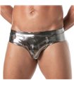 Herren-Slip Fiesta Silber – Metallic Look & Sexy Komfort | TOF Paris