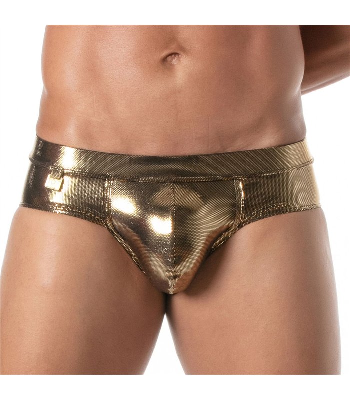 Herren-Slip Fiesta Gold – Sexy Metallic-Design, auffällig & stylisch | TOF Paris