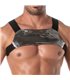 Harness mit Reißverschlusstasche – silber, leicht & glänzend | TOF Paris